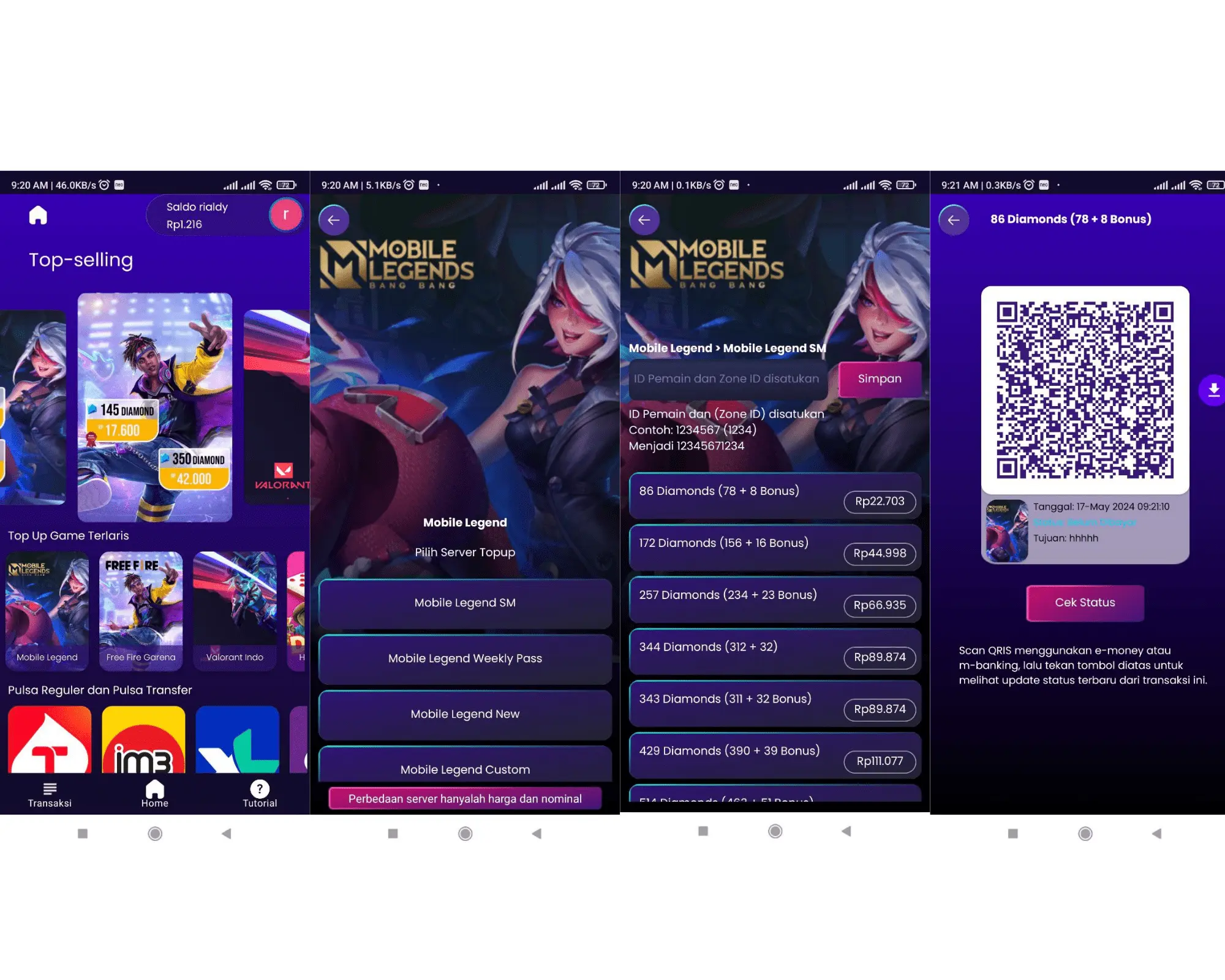 Game Topup Android App