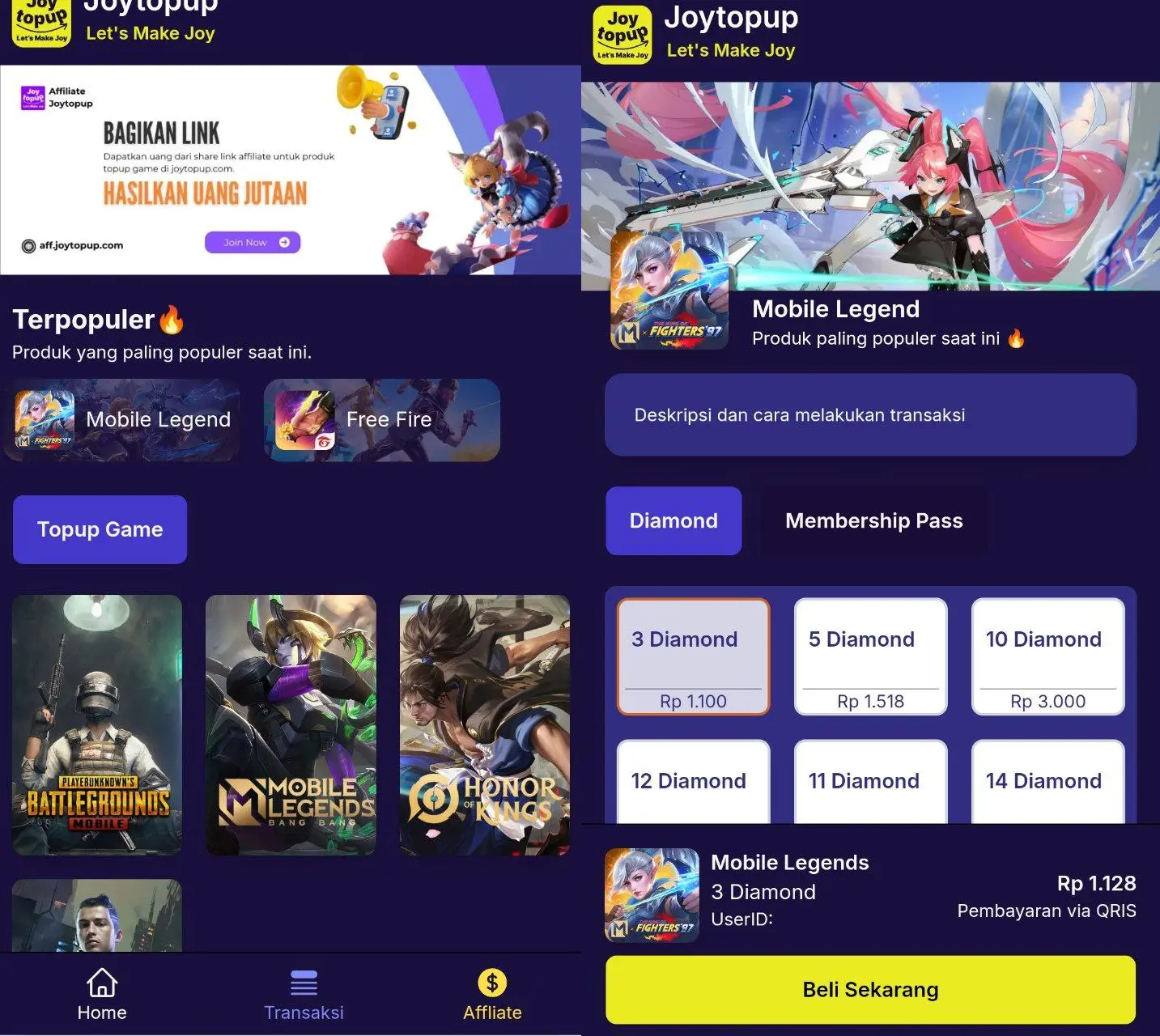 Joytopup - Game Topup Platform